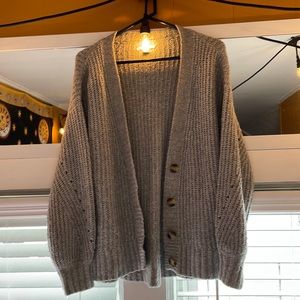 American Eagle•Cardigan•Grey•Buttons•Medium